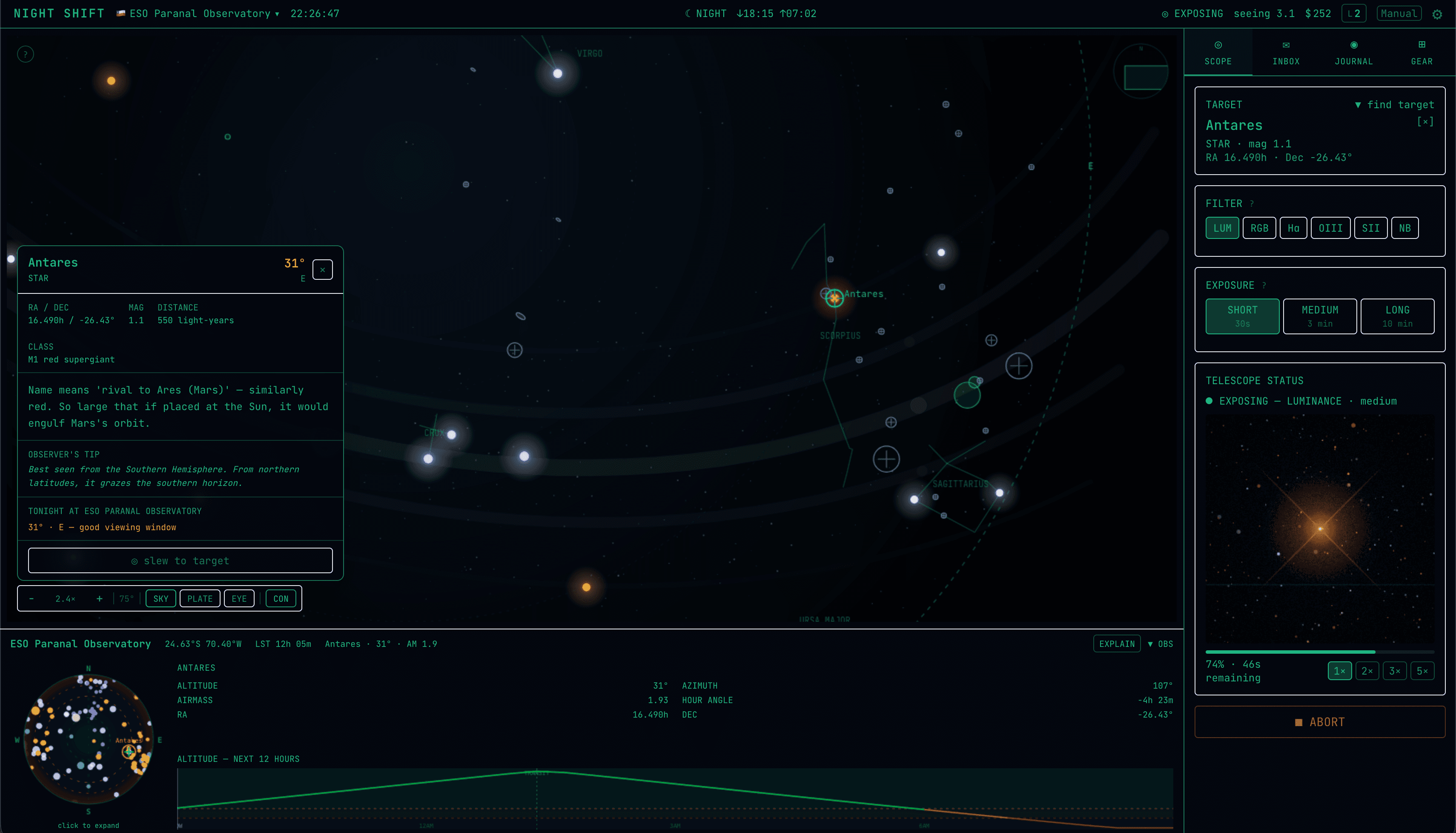 Night Shift: Remote Observatory Simulator | nightshiftsim.com